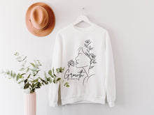 Load image into Gallery viewer, Growth Unisex Sweatshirt line drawing