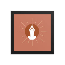 Load image into Gallery viewer, Meditation Sun Framed poster