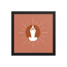 Load image into Gallery viewer, Meditation Sun Framed poster