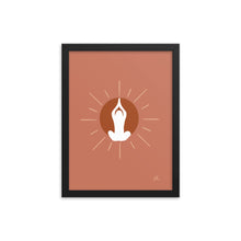 Load image into Gallery viewer, Meditation Sun Framed poster
