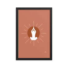 Load image into Gallery viewer, Meditation Sun Framed poster