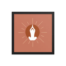 Load image into Gallery viewer, Meditation Sun Framed poster