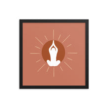 Load image into Gallery viewer, Meditation Sun Framed poster