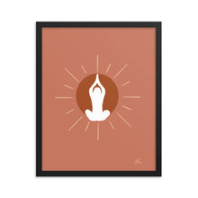 Load image into Gallery viewer, Meditation Sun Framed poster