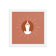Load image into Gallery viewer, Meditation Sun Framed poster