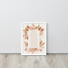 Load image into Gallery viewer, אשת חיל Framed poster