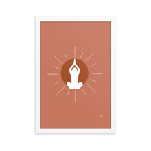 Load image into Gallery viewer, Meditation Sun Framed poster