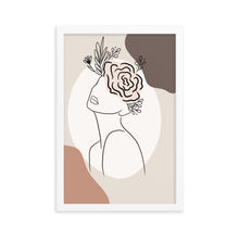 Load image into Gallery viewer, Be-you-tiful line art Framed poster