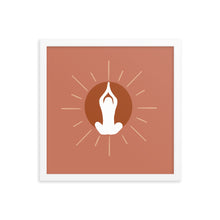Load image into Gallery viewer, Meditation Sun Framed poster