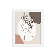 Load image into Gallery viewer, Be-you-tiful line art Framed poster
