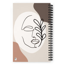 Load image into Gallery viewer, Minimal line women Spiral notebook