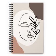 Load image into Gallery viewer, Minimal line women Spiral notebook