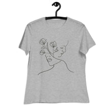 Load image into Gallery viewer, "Gemini" line art Relaxed T-Shirt