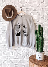 Load image into Gallery viewer, Frida minimal line drawing Unisex Sweatshirt
