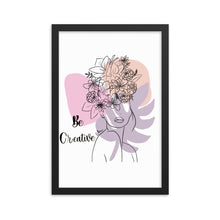 Load image into Gallery viewer, Be creative Framed poster
