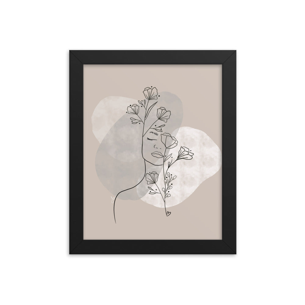 Grow your mind Framed poster