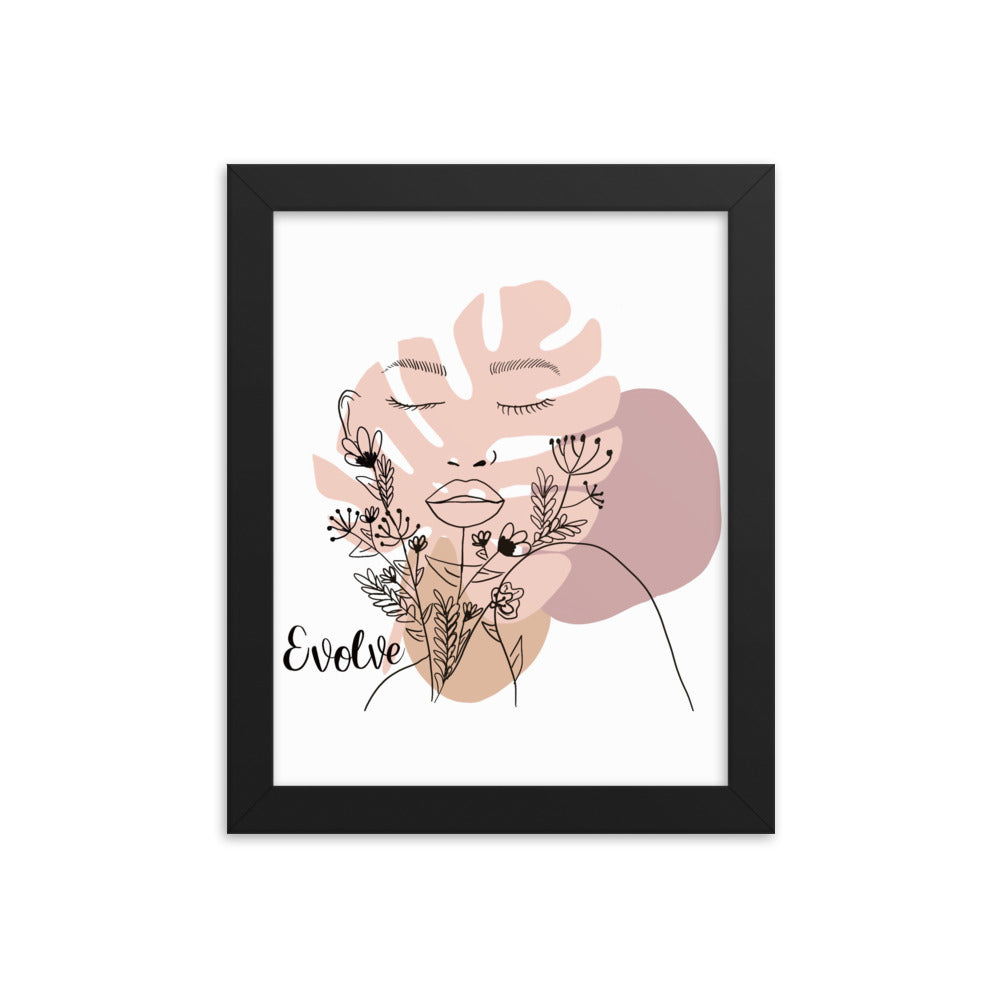 Evolve Framed poster