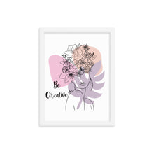 Load image into Gallery viewer, Be creative Framed poster
