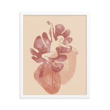 Load image into Gallery viewer, Dancing Heart Framed poster
