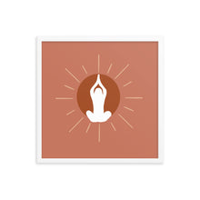 Load image into Gallery viewer, Meditation Sun Framed poster
