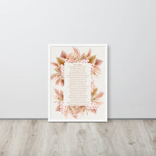 Load image into Gallery viewer, אשת חיל Framed poster

