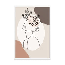 Load image into Gallery viewer, Be-you-tiful line art Framed poster

