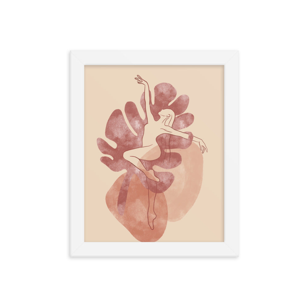 Dancing Heart Framed poster