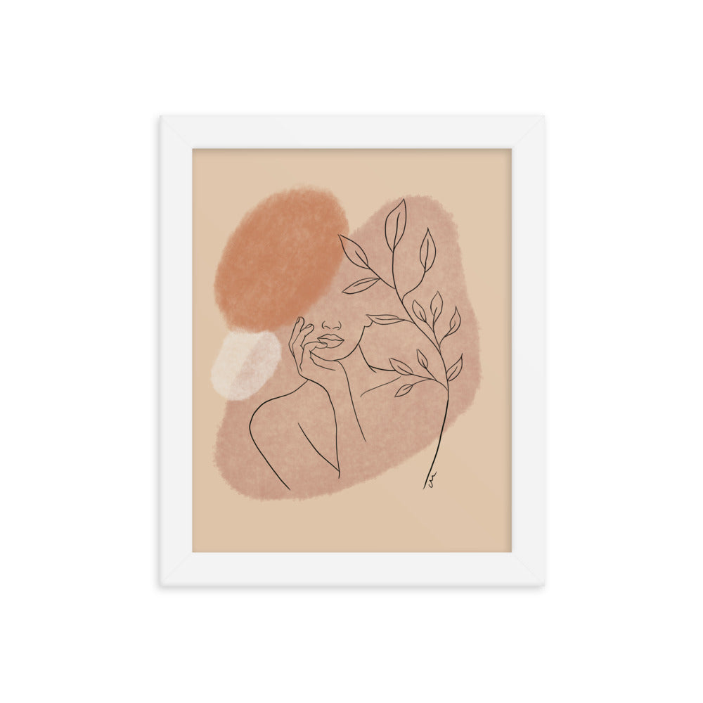 Finding the sun Framed poster