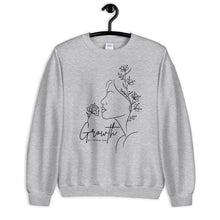 Load image into Gallery viewer, Growth Unisex Sweatshirt line drawing
