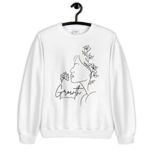 Load image into Gallery viewer, Growth Unisex Sweatshirt line drawing
